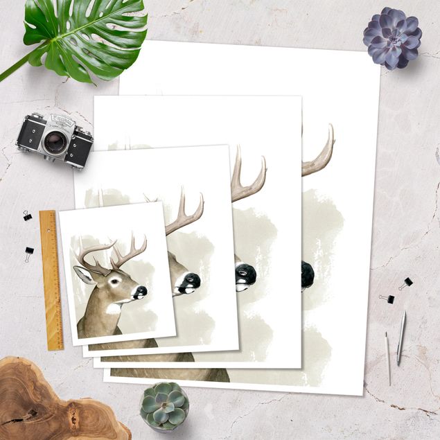 Poster animals - Forest Friends - Hirsch