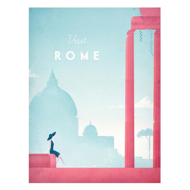 Magnetic memo board - Travel Poster - Rome