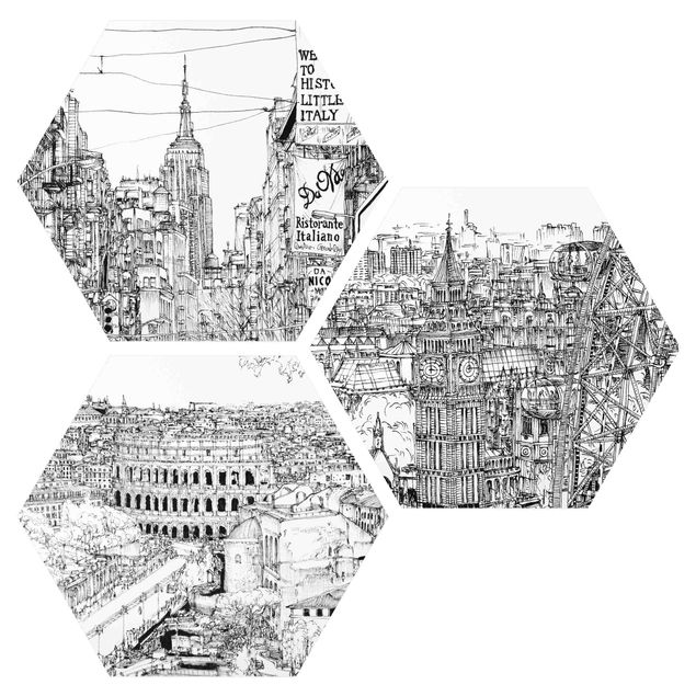 Forex hexagon - City Studies - New York - London - Rome