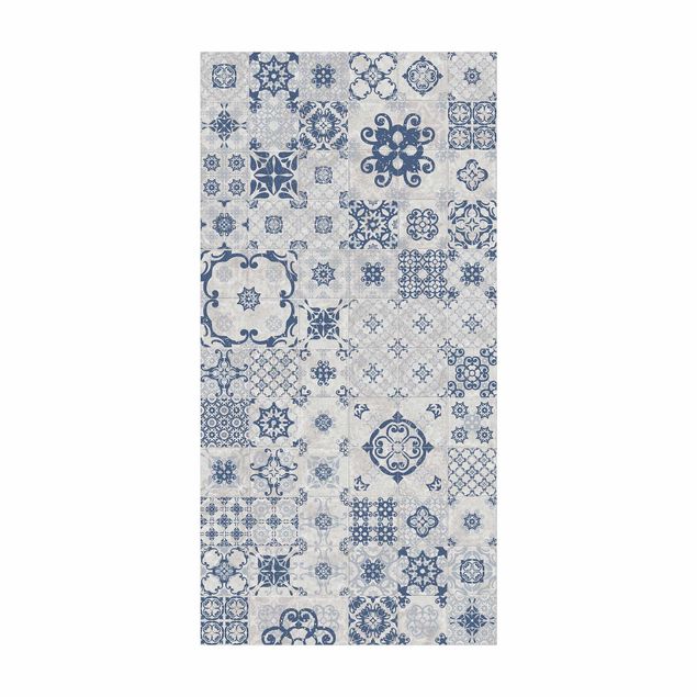 modern area rugs Ceramic Tiles Agadir Blue