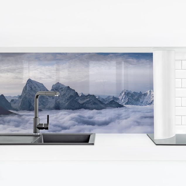 Kitchen wall cladding - Sea Of ​​Clouds In The Himalayas