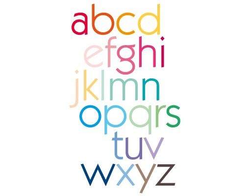 Window sticker - Rainbow Alphabet