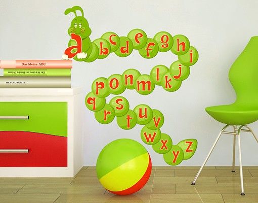 Wall stickers letters No.DS79 ABC-Caterpillar