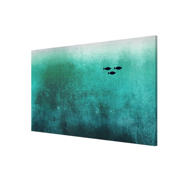 Magnetic memo board - Fish In The Deep Sea