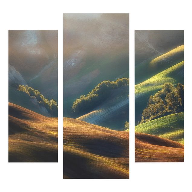 Print on canvas 3 parts - Tuscany in the Morning