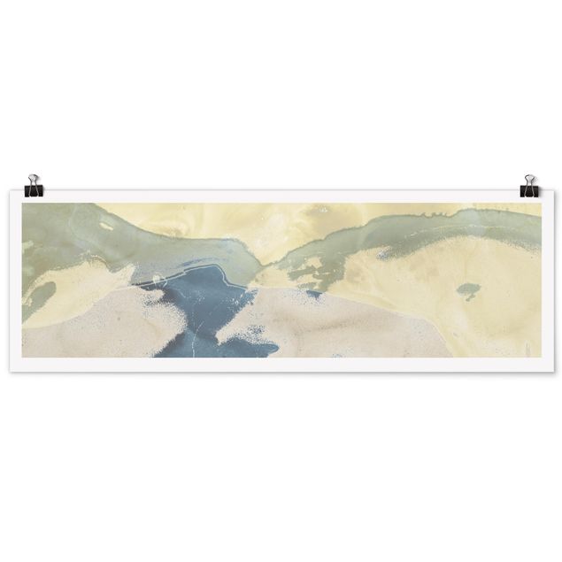 Panoramic poster abstract - Ocean And Desert II