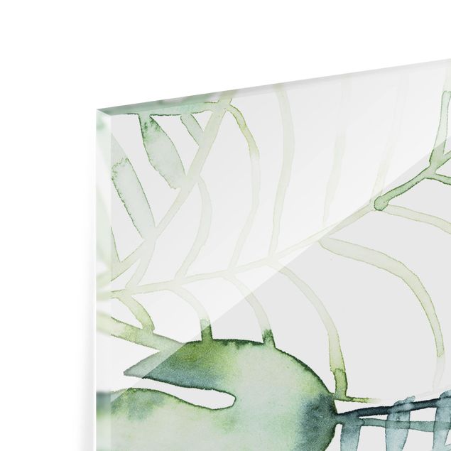 Splashback - Palm Fronds In Water Color II