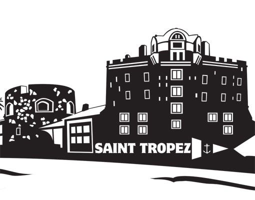 Wall art stickers No.MW122 Skyline Saint Tropez