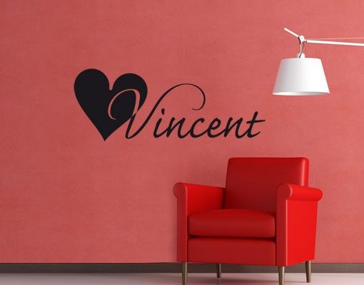 Wall stickers No.UL860 Customised text Initial V