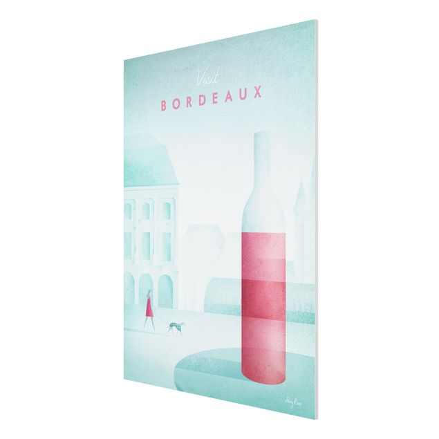 Print on forex - Travel Poster - Bordeaux