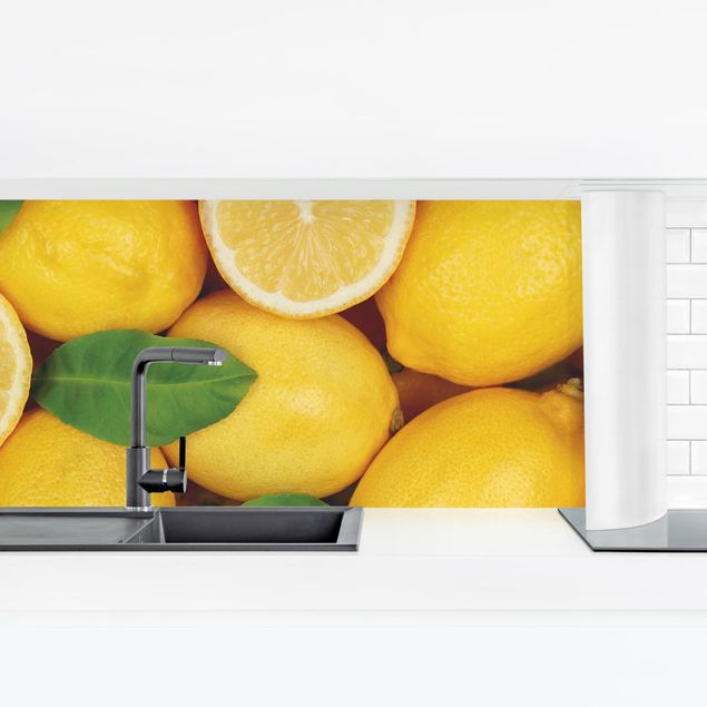 Kitchen wall cladding - Juicy lemons