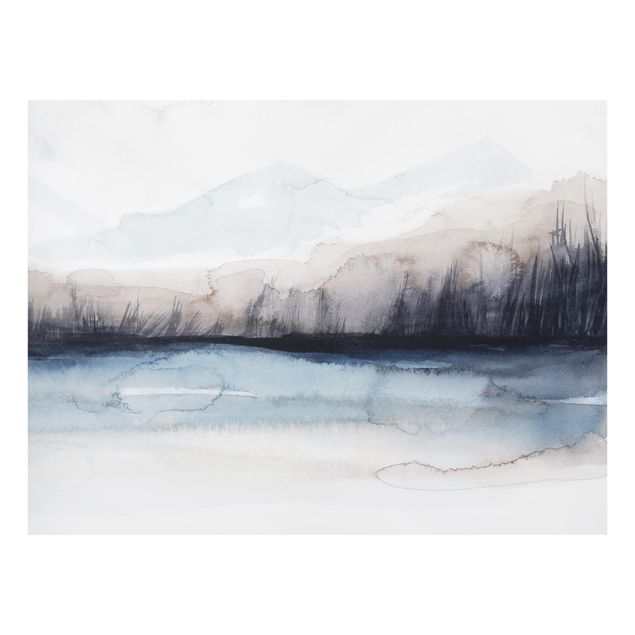 Glass Splashback - Lakeside With Mountains I - Landscape 3:4