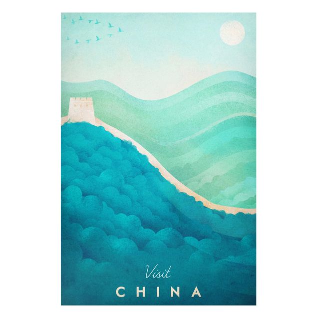 Magnetic memo board - Travel Poster - China