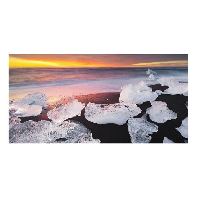 Splashback - Chunks Of Ice In The Glacier Lagoon Jökulsárlón Iceland