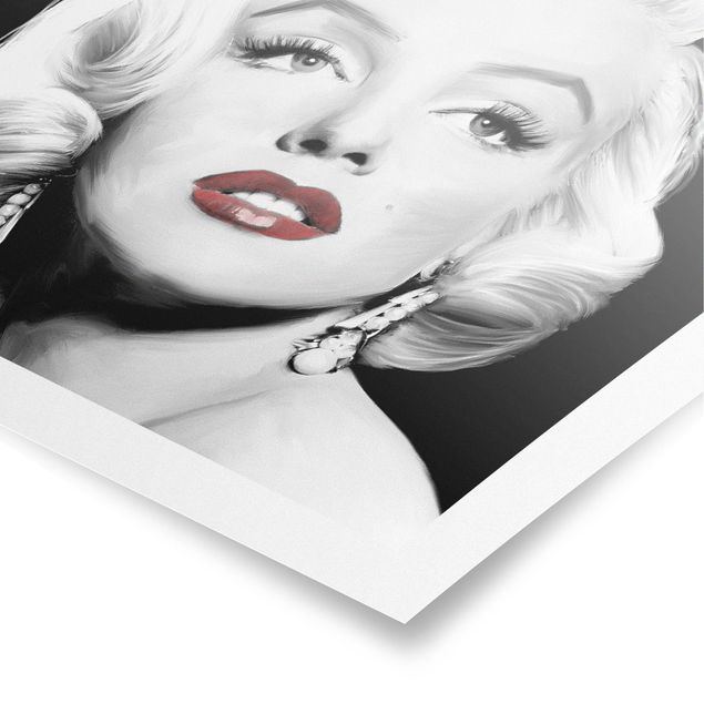 Poster - Marilyn With Earrings