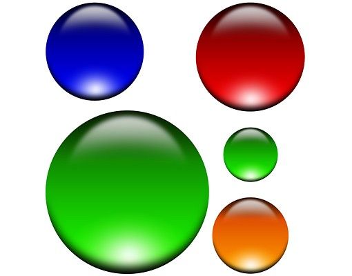 Window sticker - Circles Magical Balls 5s Set