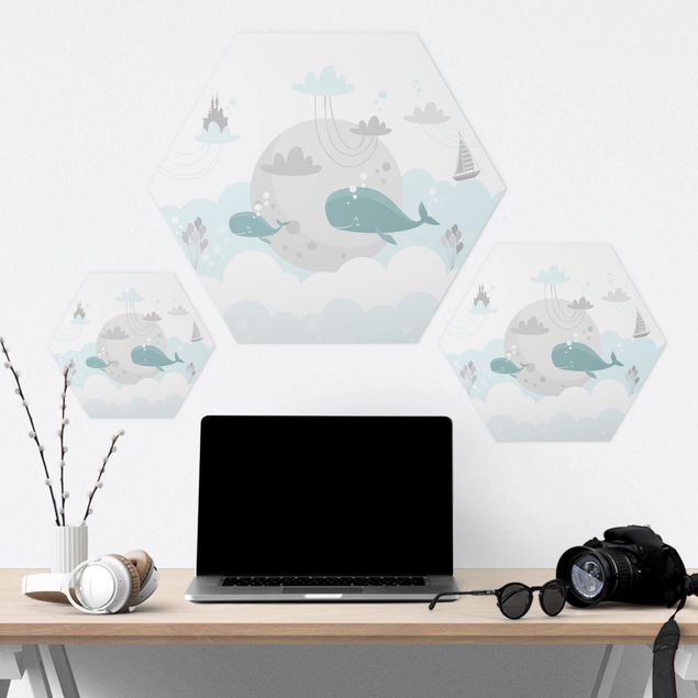 Forex hexagon - Clouds With Whale And Castle