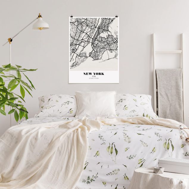 Poster city, country & world maps - New York City Map - Classic