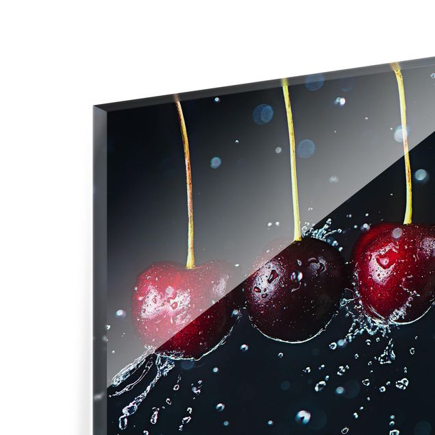 Glass Splashback - Fresh Cherries - Landscape 3:4