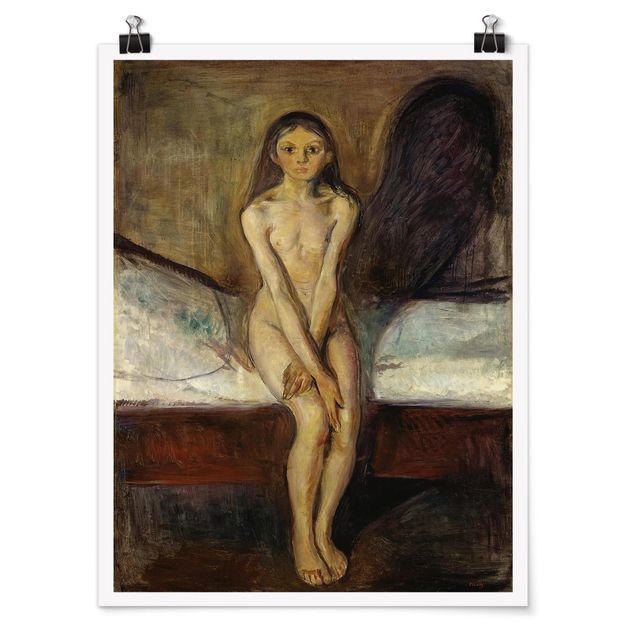 Poster art print - Edvard Munch - Puberty