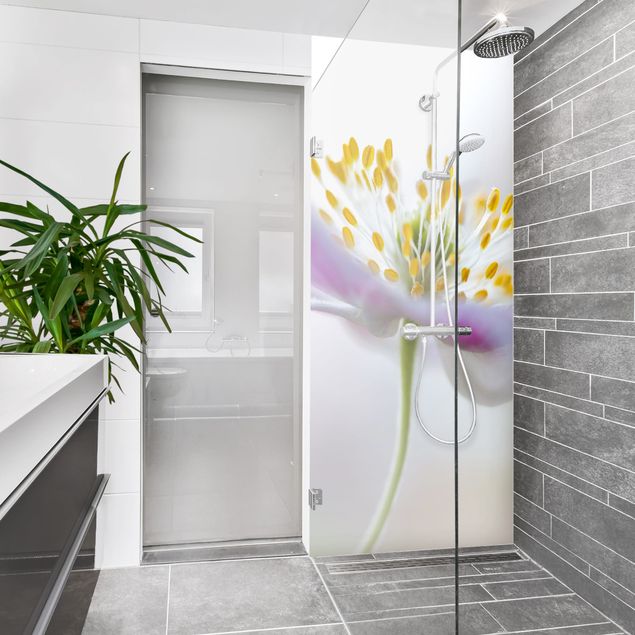 Shower wall cladding - Windflower In White