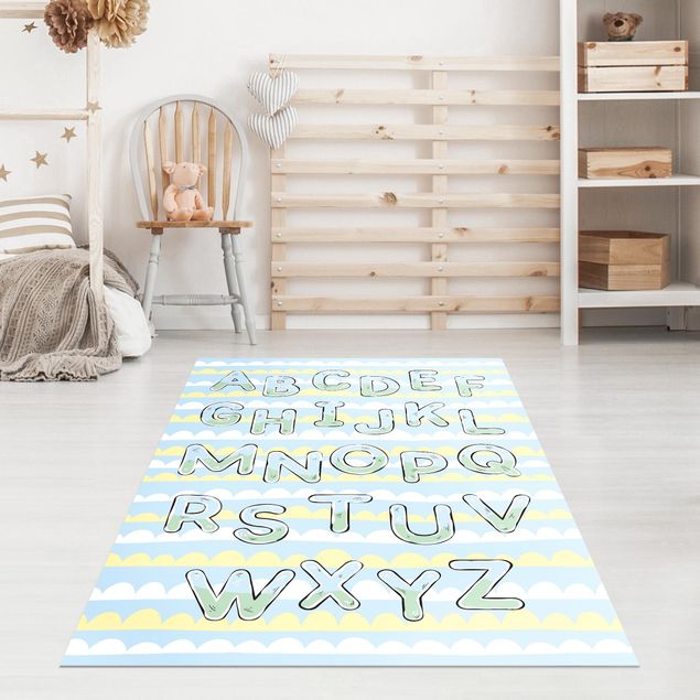 Modern rugs I Am Learning The Alphabet From A To Z