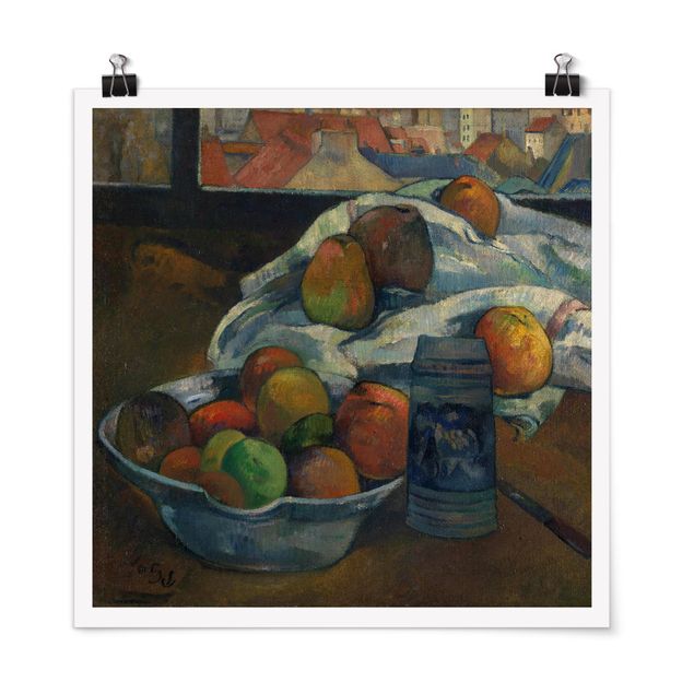 Poster - Paul Gauguin - Fruit Bowl and Pitcher in front of a Window