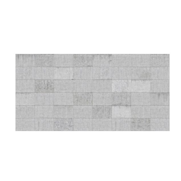 contemporary rugs Concrete Brick Look Gray