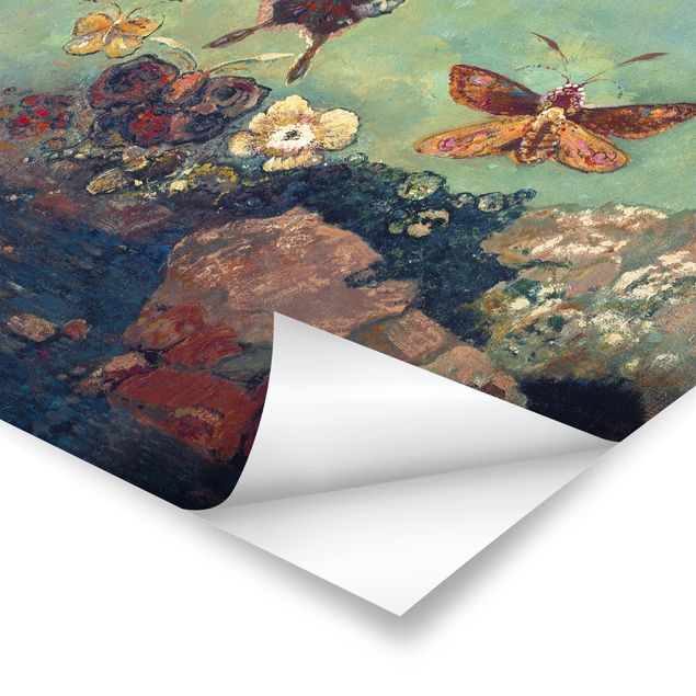 Poster art print - Odilon Redon - Butterflies