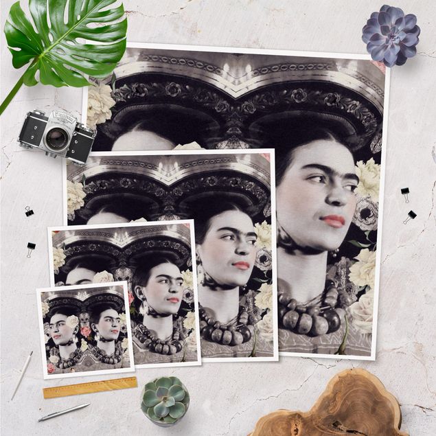 Poster - Frida Kahlo - Flower Flood