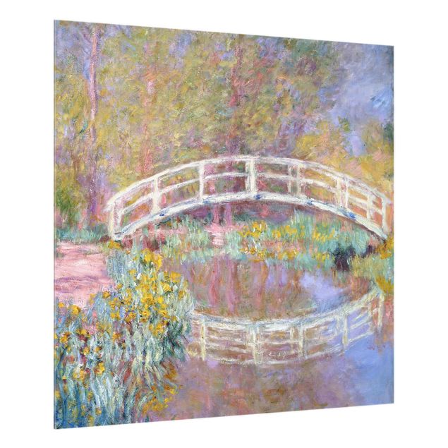 Glass splashback landscape Claude Monet - Bridge Monet's Garden