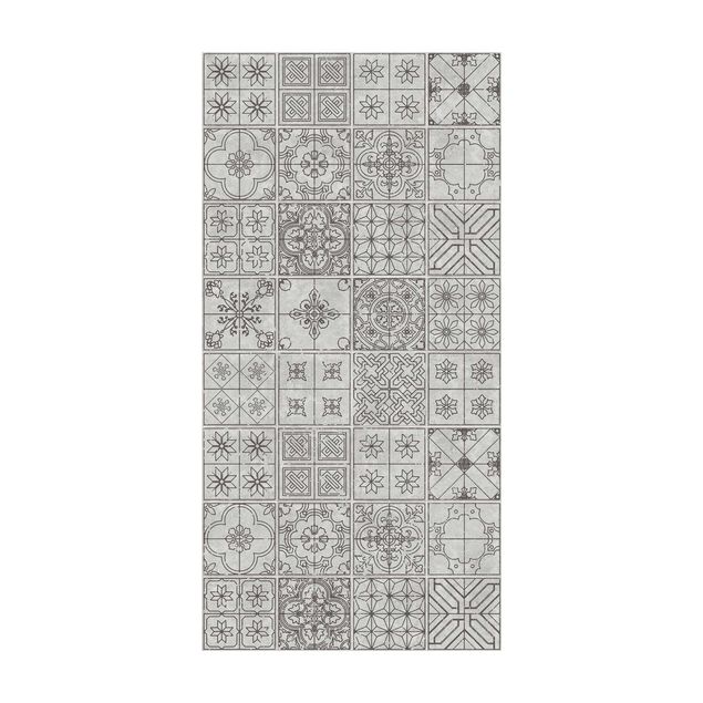 contemporary rugs Tile Pattern Coimbra Grey