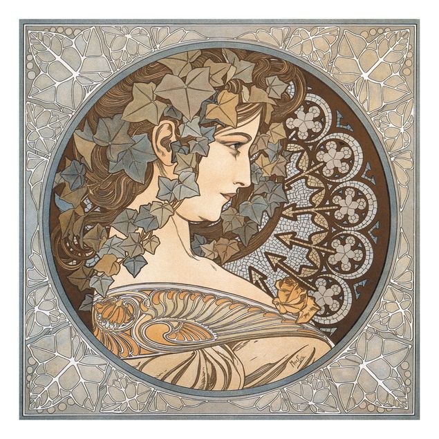 Adhesive film for furniture IKEA - Lack side table - Alfons Mucha - Synthia