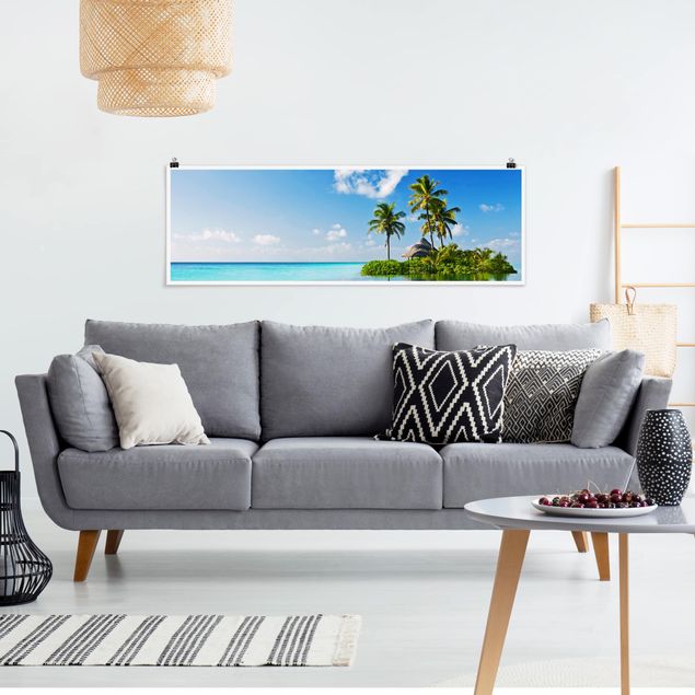 Panoramic poster beach - Tropical Paradise
