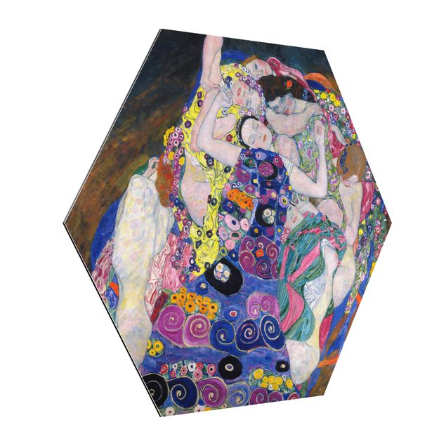 Alu-Dibond hexagon - Gustav Klimt - The Virgin