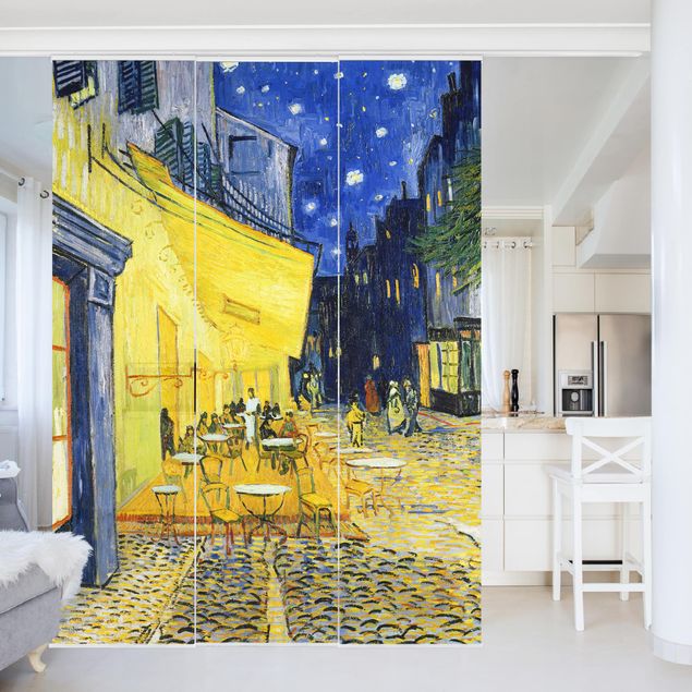 Sliding panel curtains set - Vincent van Gogh - Café Terrace at Night