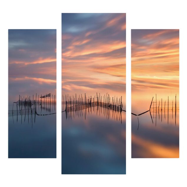 Print on canvas 3 parts - Fishing Nets