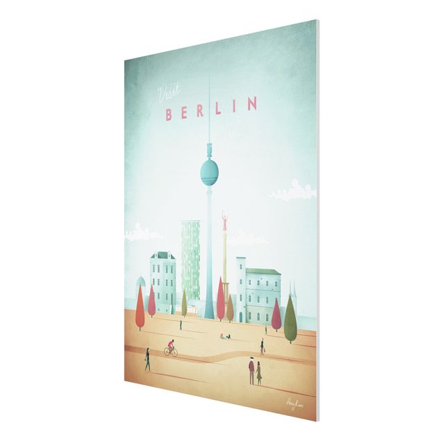 Print on forex - Travel Poster - Berlin