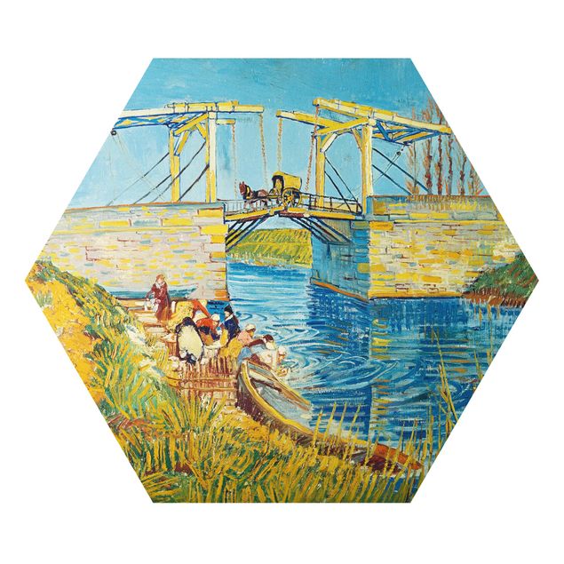 Forex hexagon - Vincent van Gogh - The Drawbridge at Arles with a Group of Washerwomen