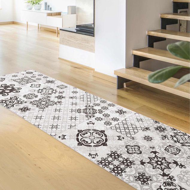 Outdoor rugs Ceramic Tiles Agadir Grey