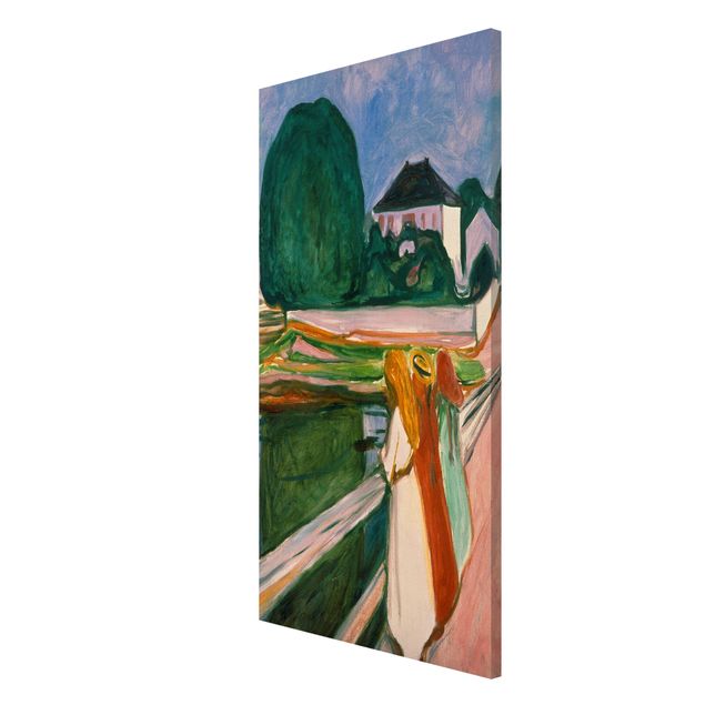 Magnetic memo board - Edvard Munch - White Night