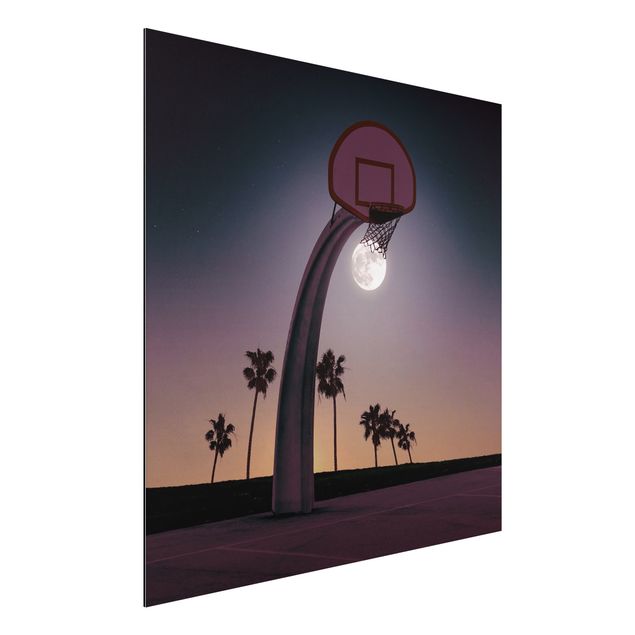 Dibond Basketball With Moon