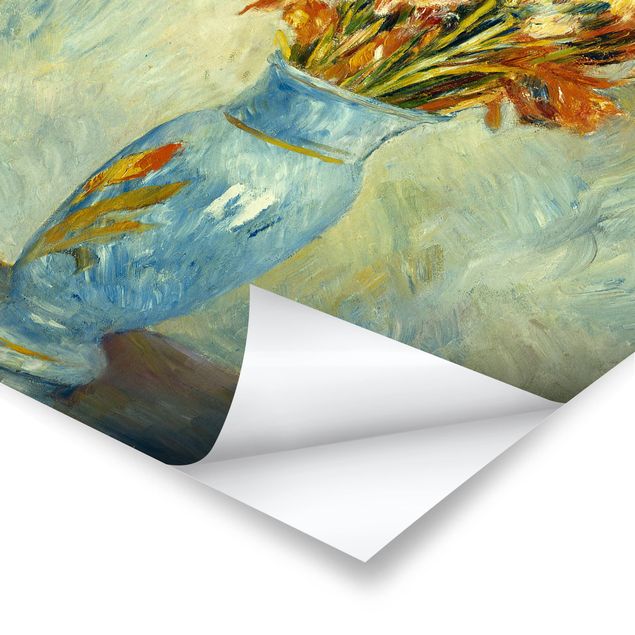Poster art print - Auguste Renoir - Gladiolas in a Blue Vase