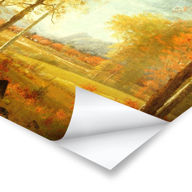 Poster art print - Albert Bierstadt - Autumn In Oneida County, New York