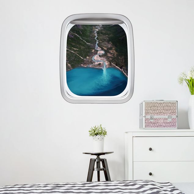 Wall stickers island Aircraft Window Flow In Greenland
