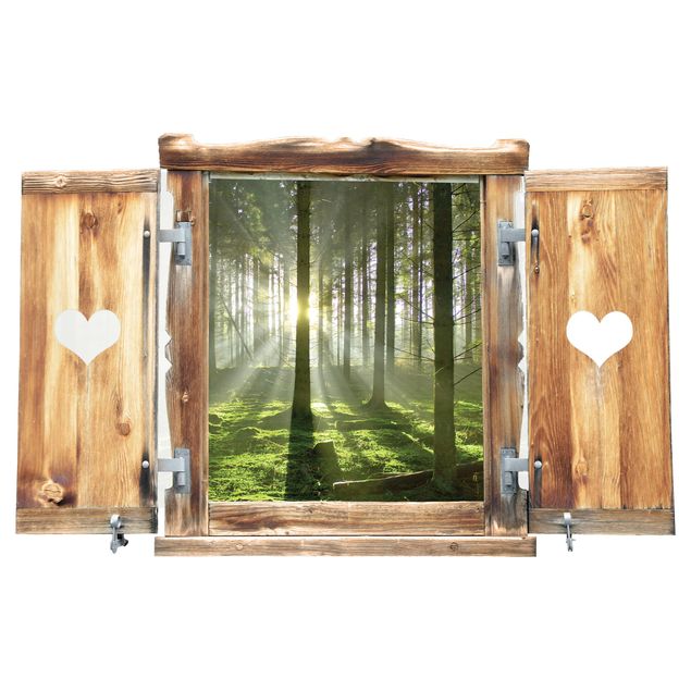 Wall stickers Window With Heart Spring Fairytale