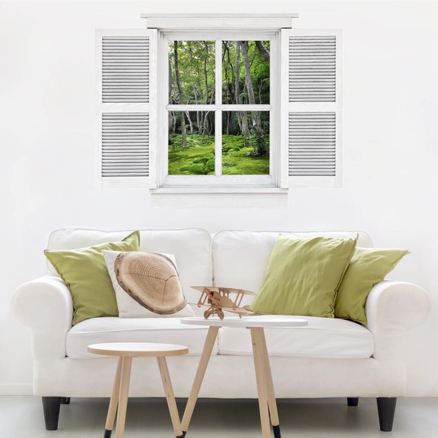 Wall stickers 3d Casement Growing Trees