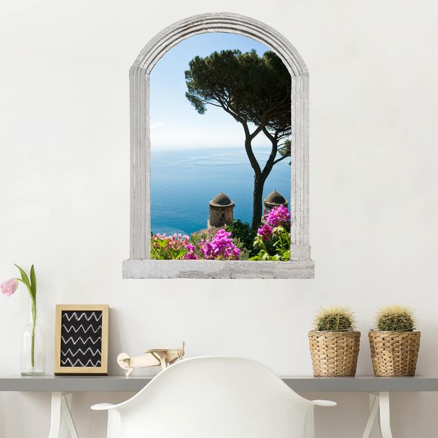 Stone wall decal Stone Arch View From The Garden On The Sea
