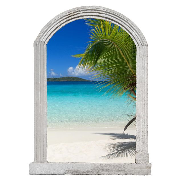 3d wall art stickers Stone Arch Perfect Maledives