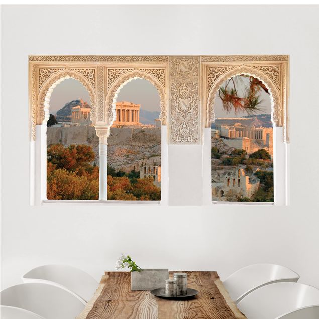 Stone wall decal Decorated Window Acropolis